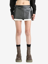 RICK OWENS - Women Gonna In Denim Fog Cutoff Mini