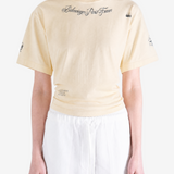 Tan top worn by a person, showing the top fit
