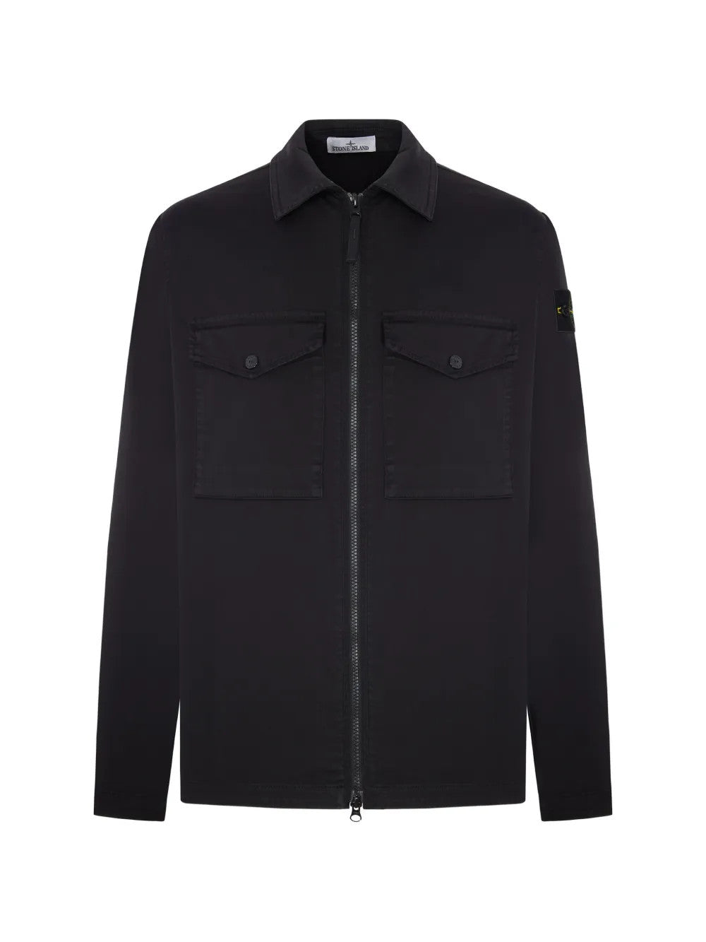 Black shirt, front view