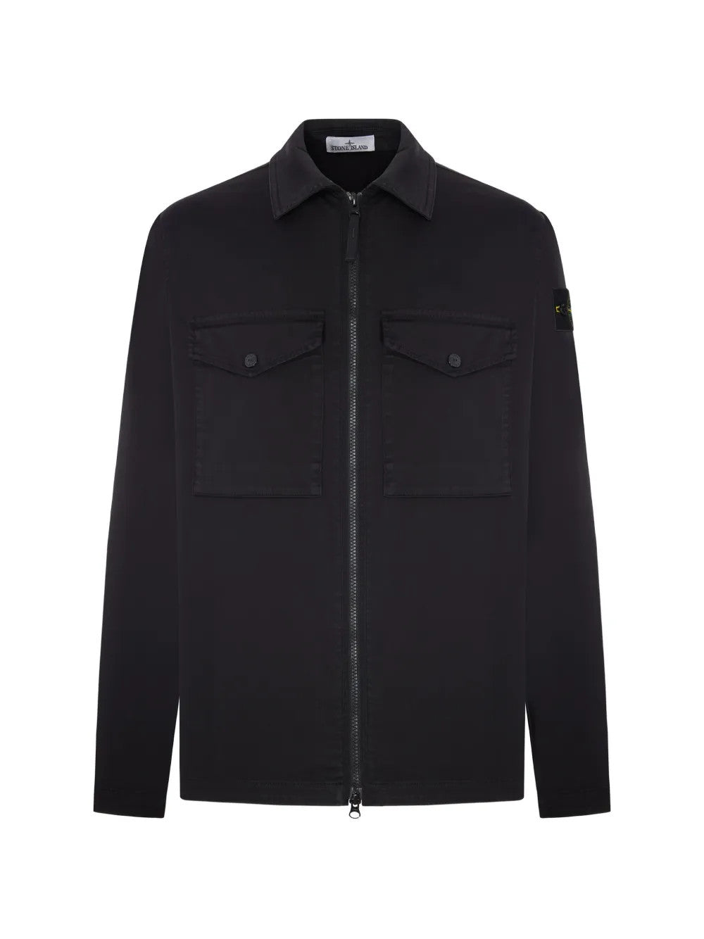 Black shirt, front view