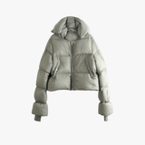 Green jacket, front view