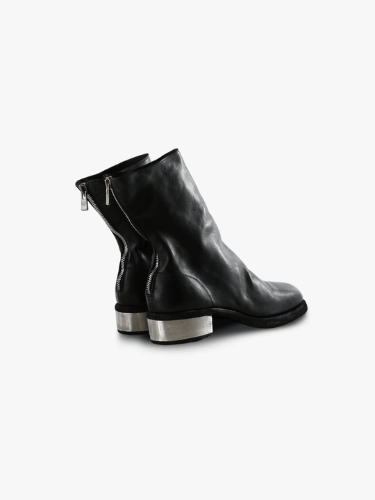 Black boots, front view