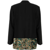 Black jacket, back view