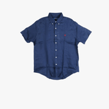 Navy shirt, front view