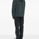 Black hoodie, full body view