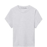 White t-shirt, front view