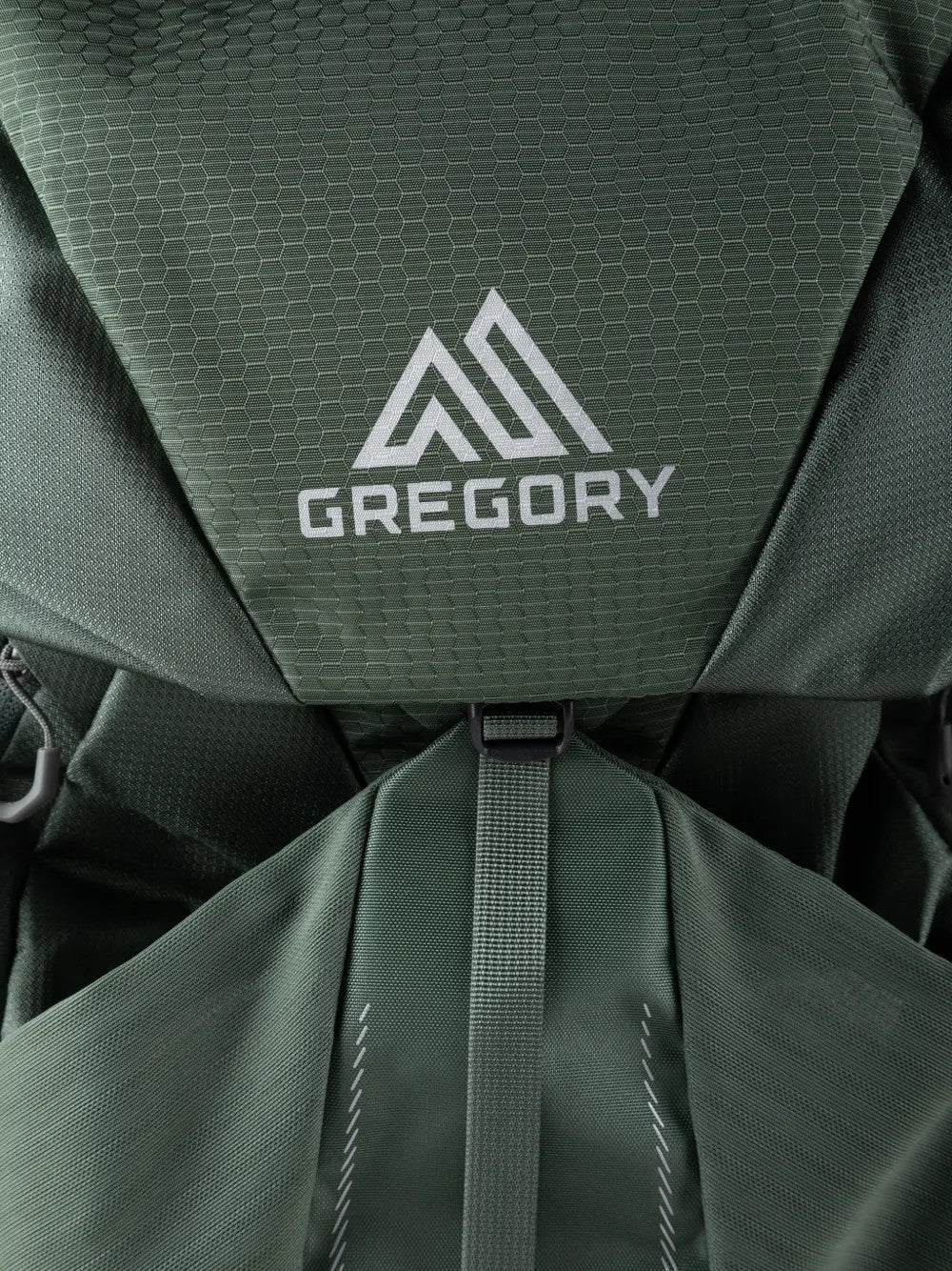 Close up of Green bag, showing detail