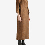 Tan dresses, full body view