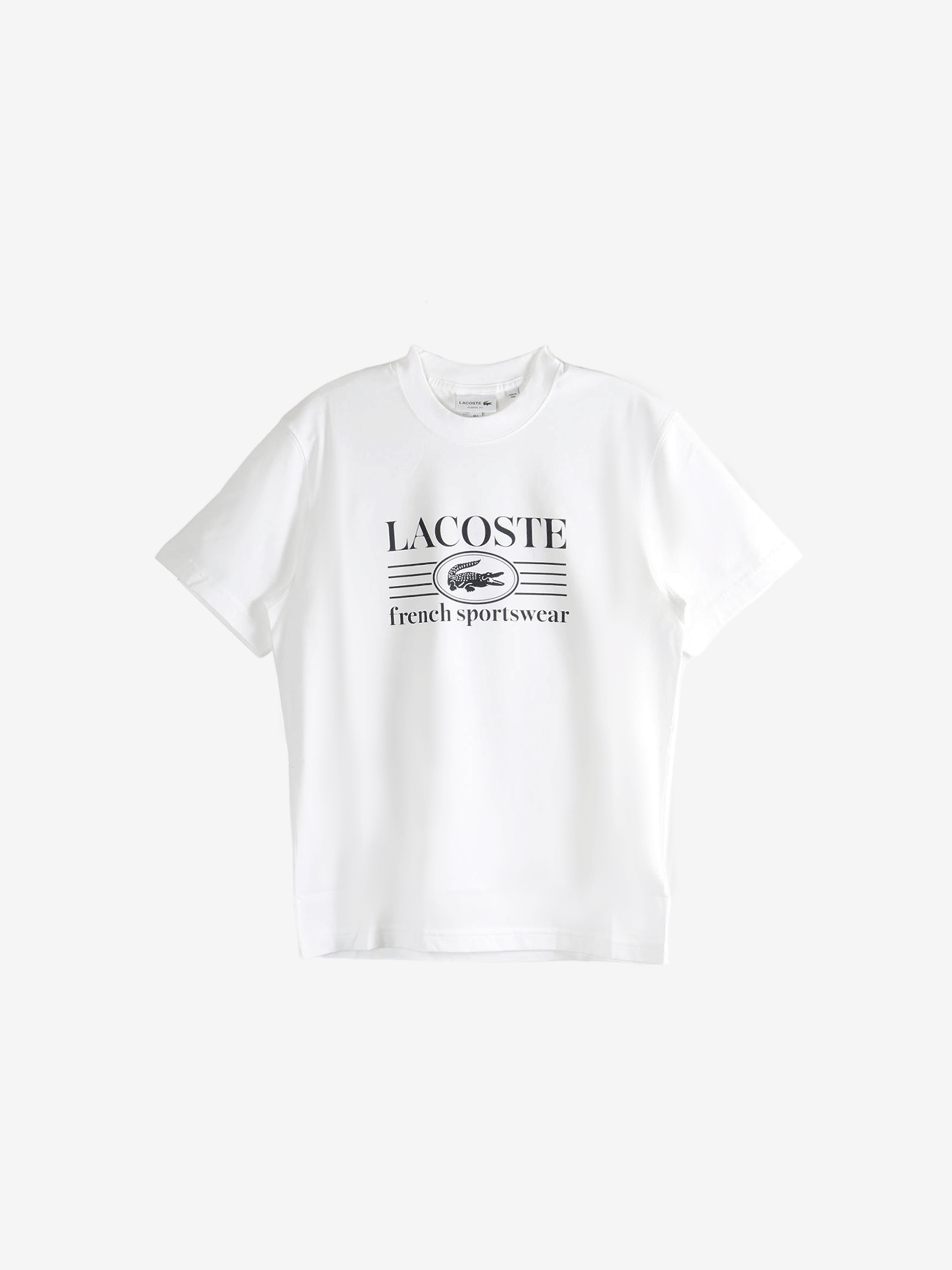 White t-shirt, front view