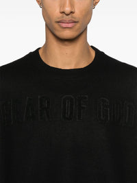 FEAR OF GOD - Men Logo Patch Long Sleeve Tee