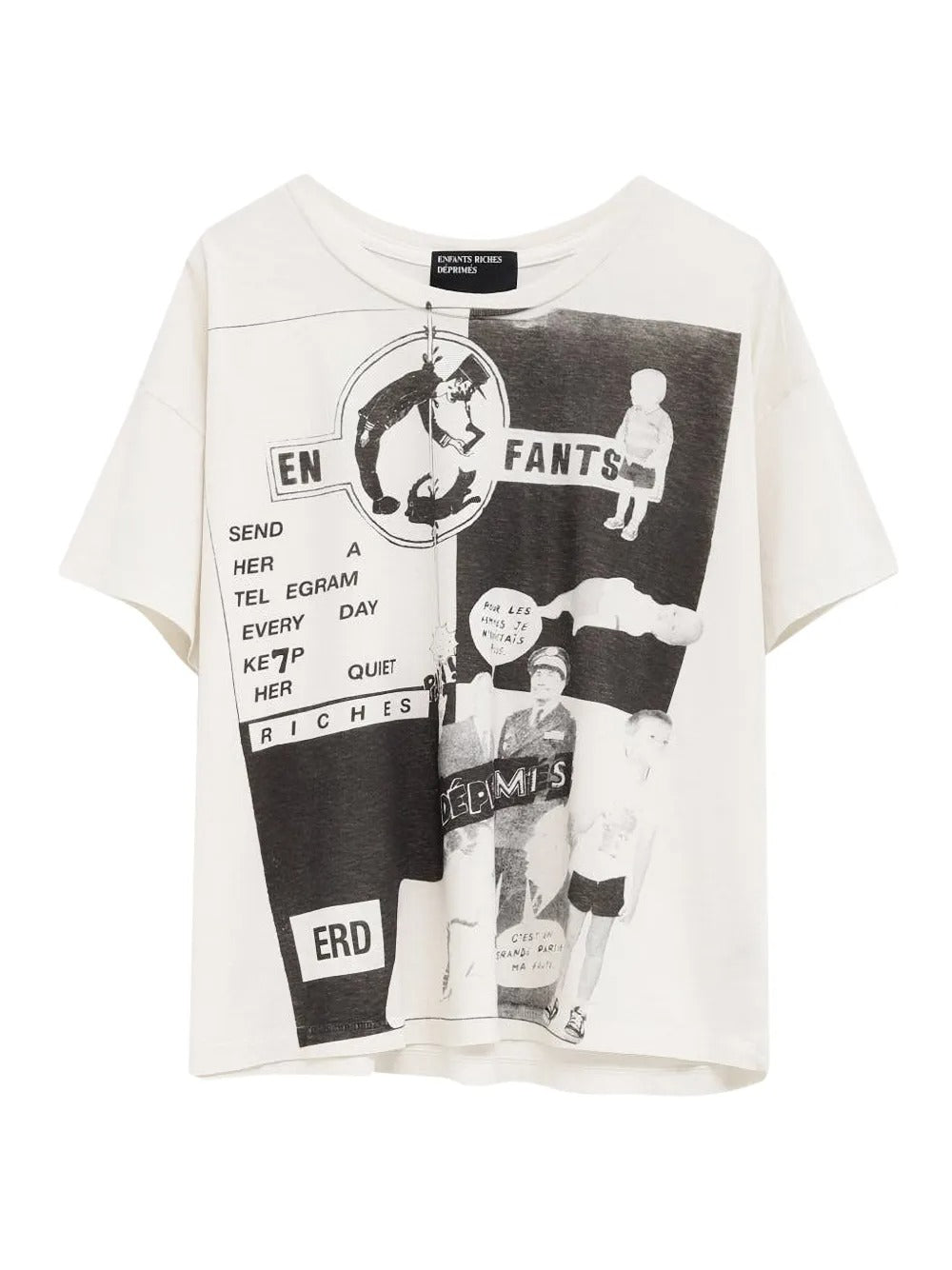 White t-shirt, front view