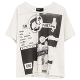 White t-shirt, front view