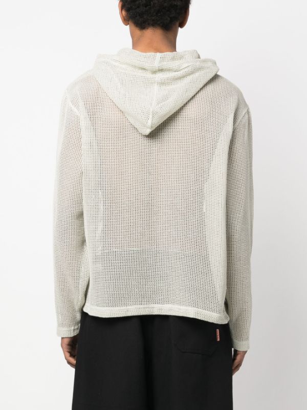 STUSSY - Men Cotton Mesh Hoodie