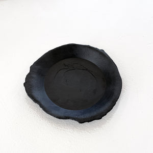 SHIN WON YOON Black Stone Scribble Plate 6.5"