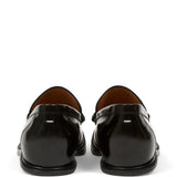 Black shoes, back view