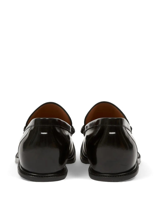 Black shoes, back view