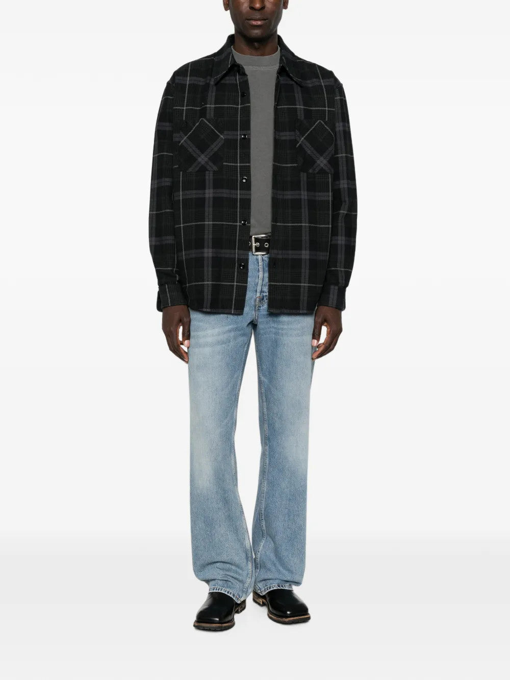Black jeans, full body view