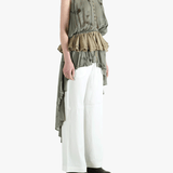 Green tops,full body view