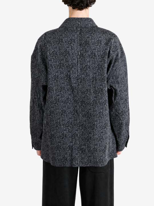 Grey jacket, full body view