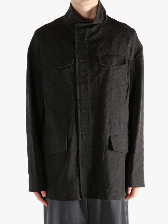 Black jacket, front view