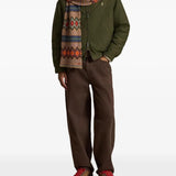 Green jacket, full body view