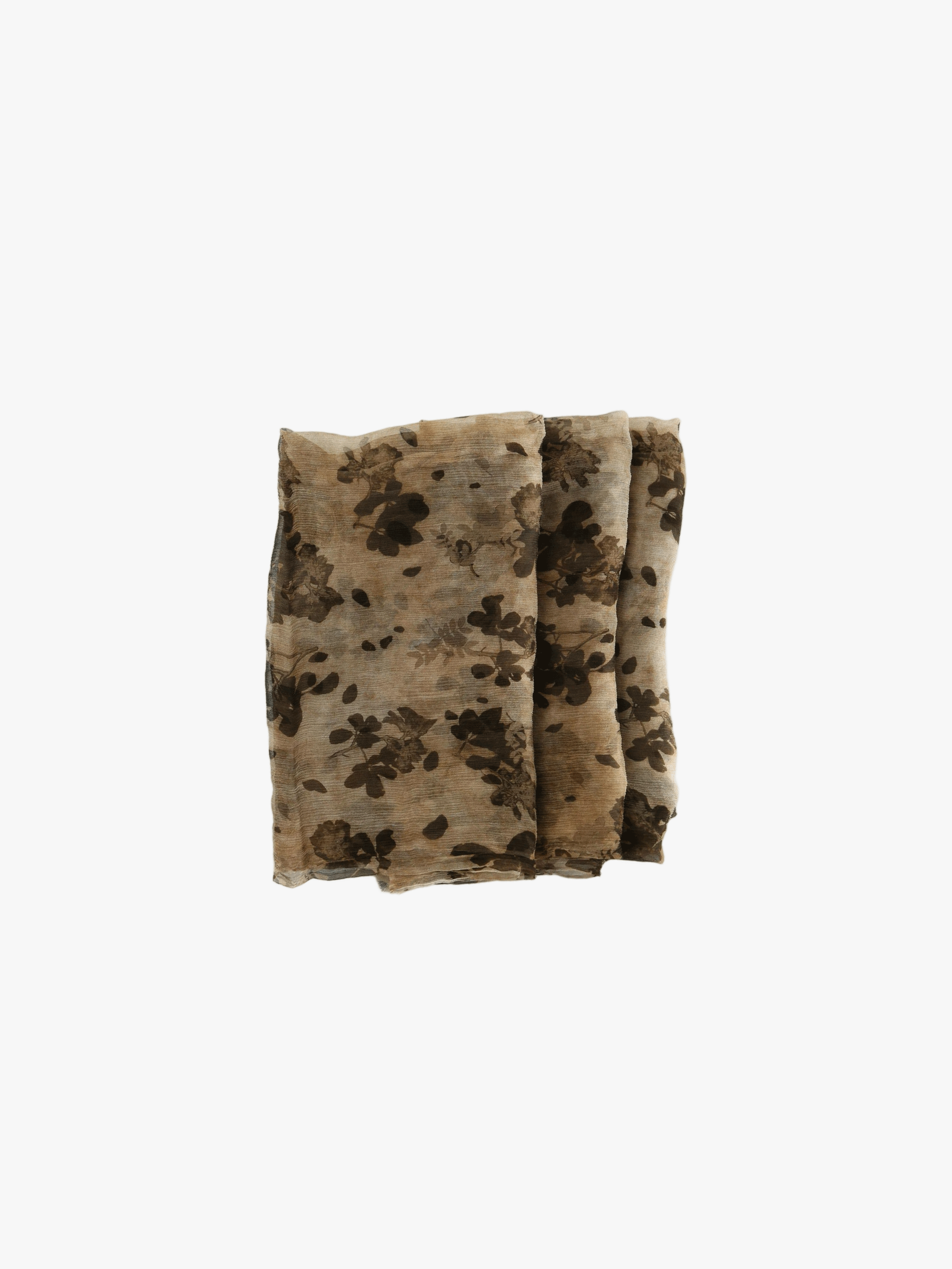 Tan scarf, front view