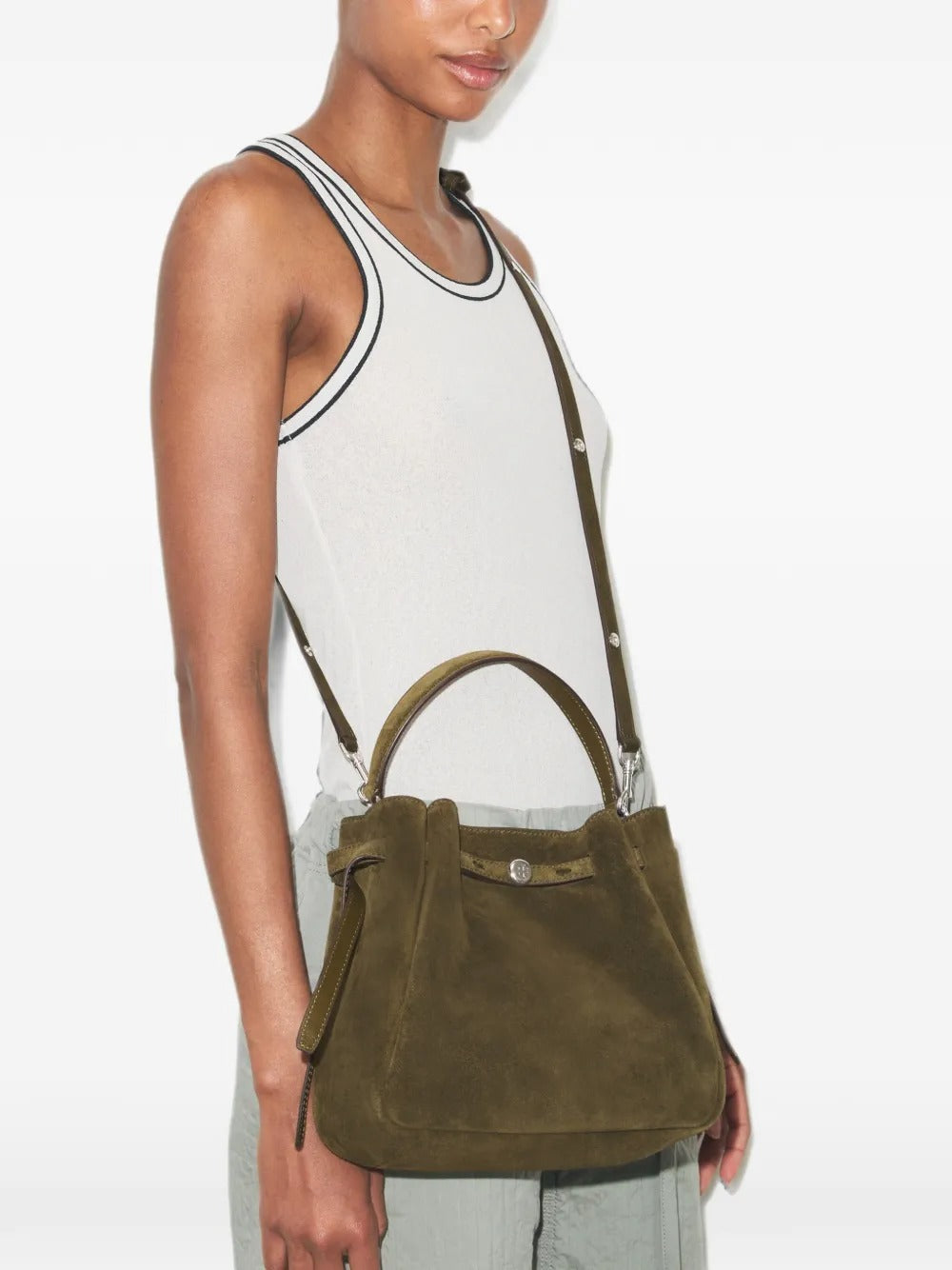Green bag, front view