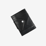 Black wallet, front view