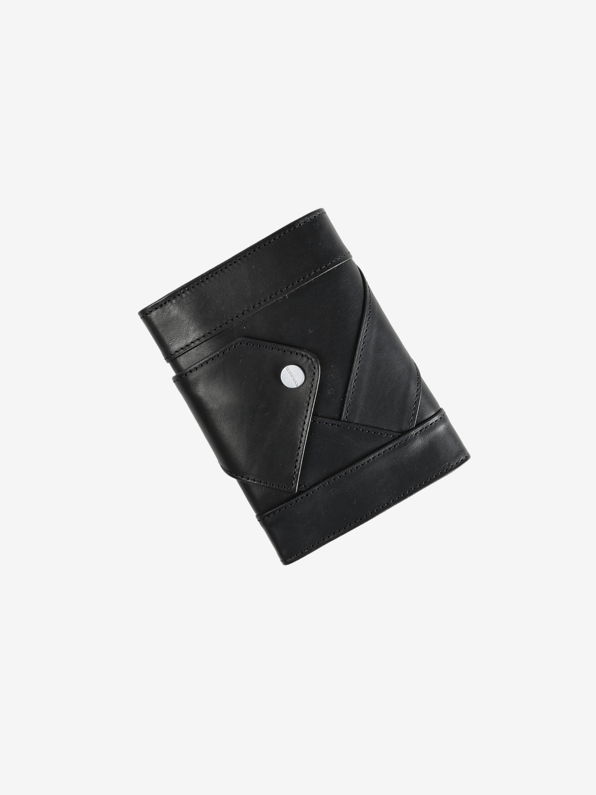 Black wallet, front view