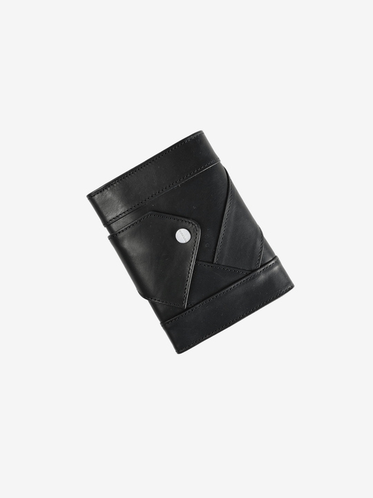 Black wallet, front view
