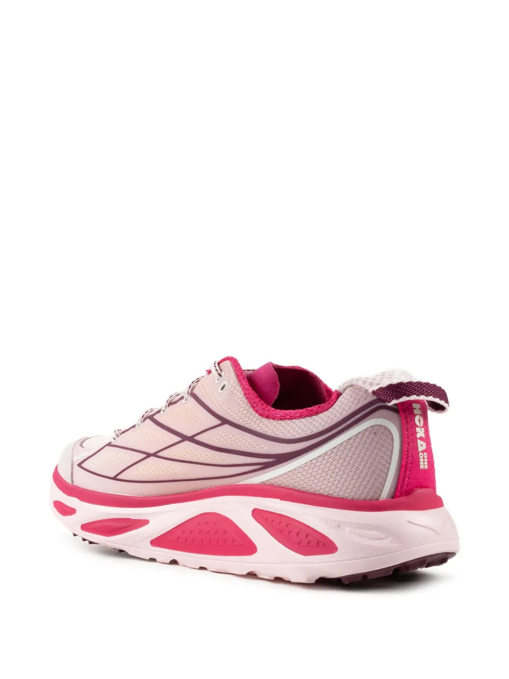 Pink shoes, back view