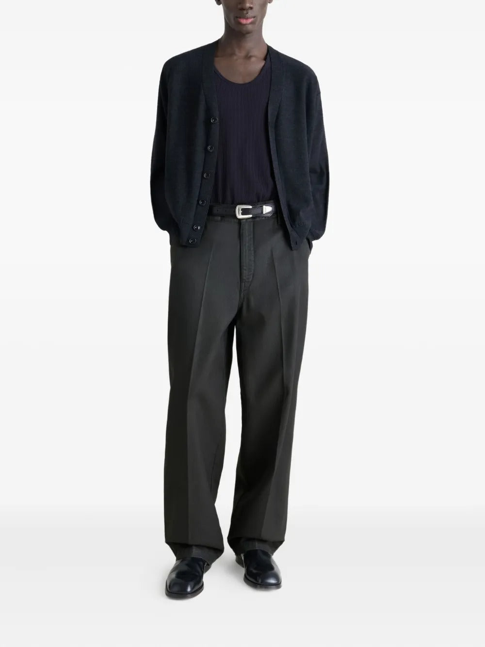 Black pants, full body view