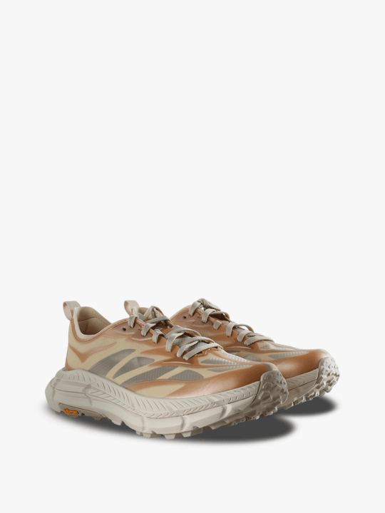 Tan shoes, front view
