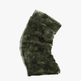 Close up of Green scarf, showing detail