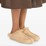 Tan sandals, front view