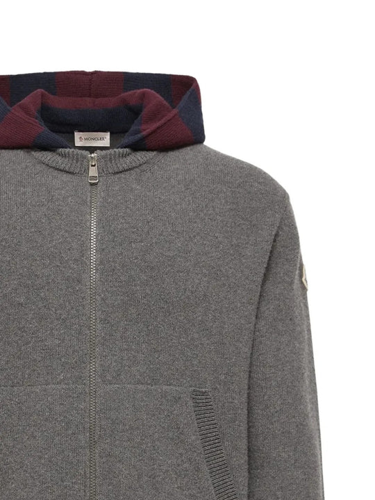 Grey hoodie, front view