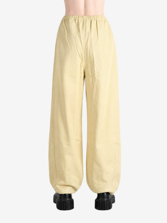 Yellow pants, full body view