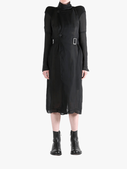 black coat ,full body view