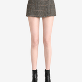 Brown dress, full body view