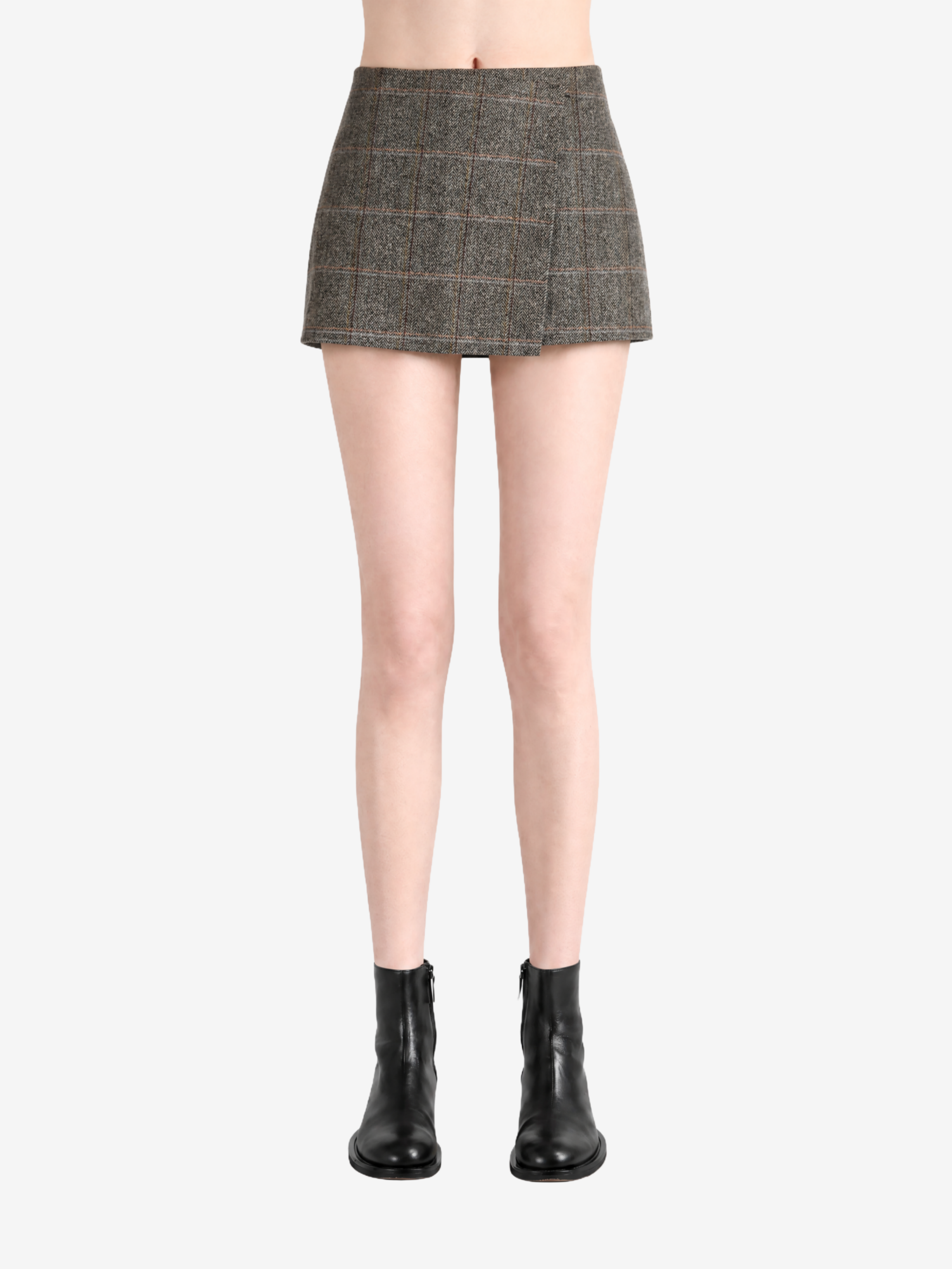 Brown dress, full body view