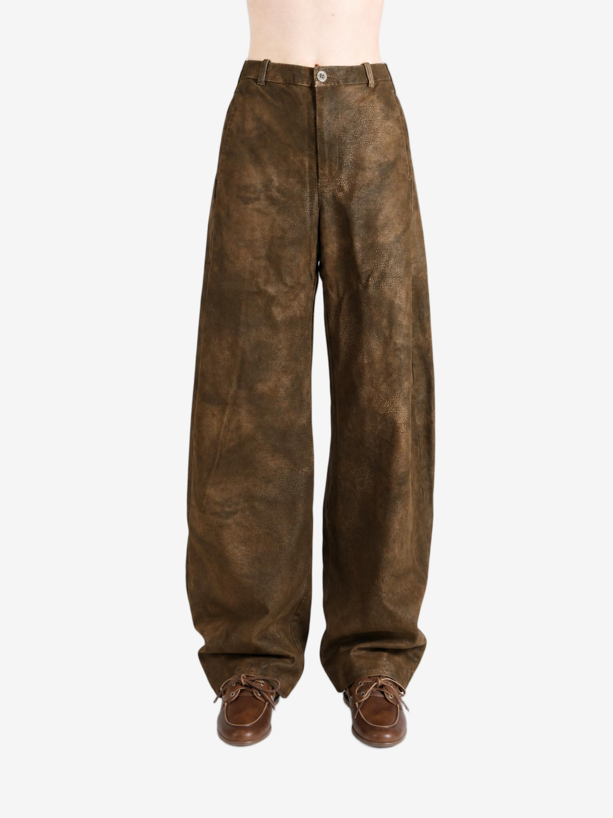 Brown pants, front view