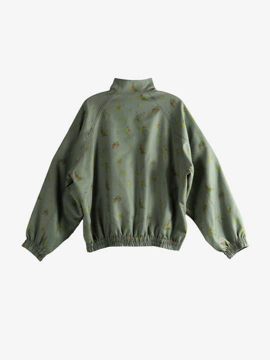 Grey jacket, back view