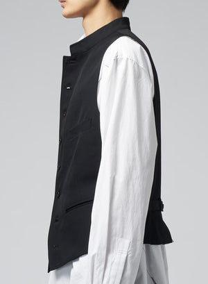 YOHJI YAMAMOTO POUR HOMME Y-Stand Collar Vest