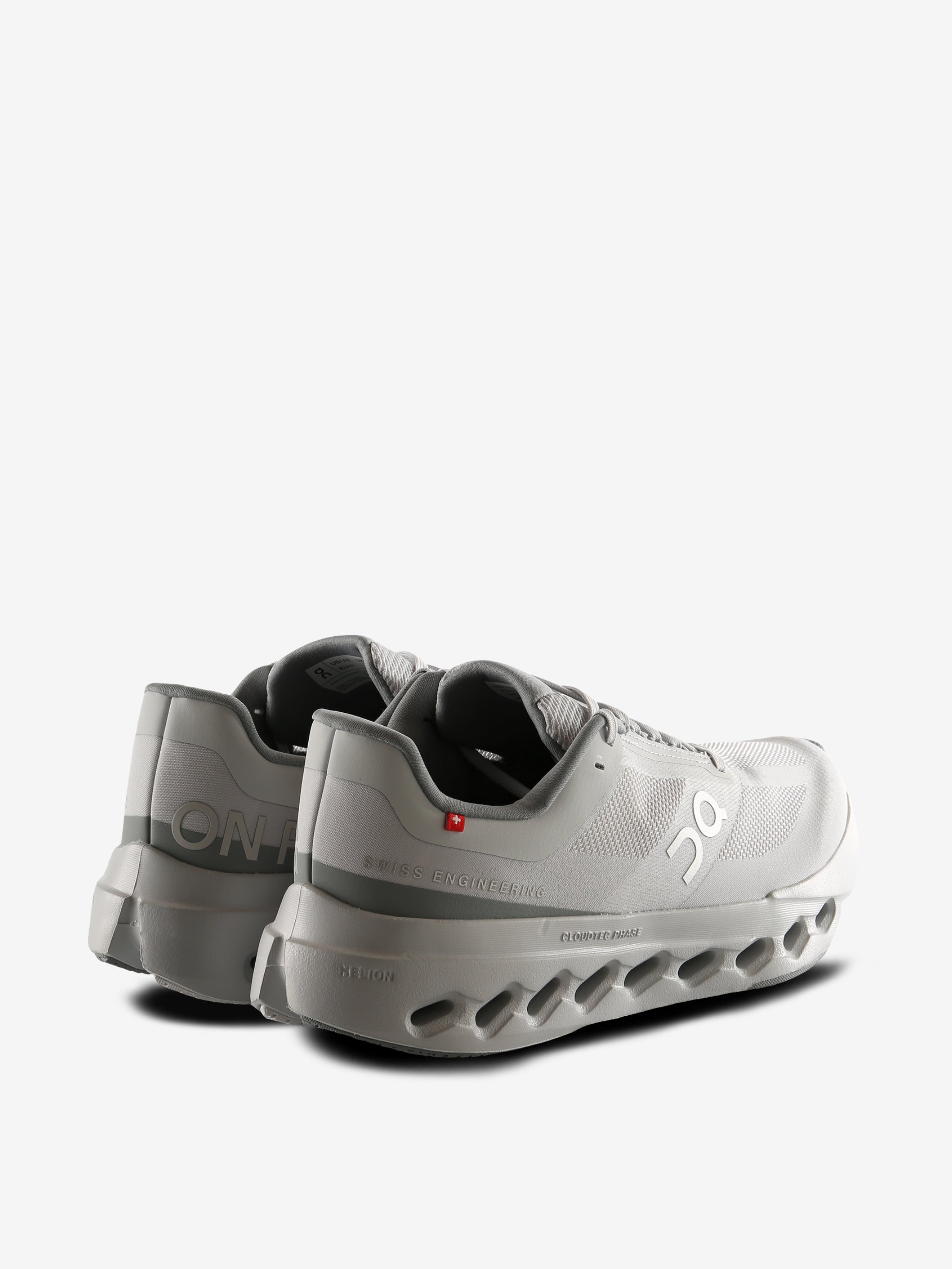 Grey shoes, back view