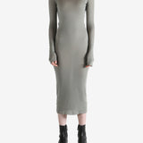 grey dress,full body view