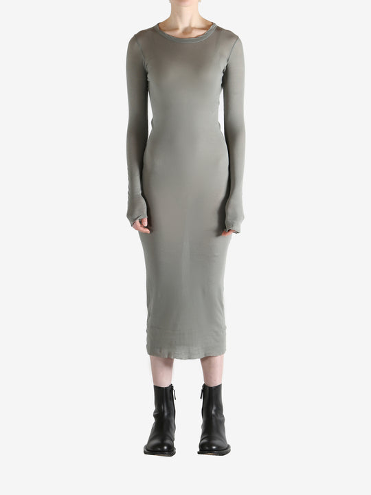 grey dress,full body view