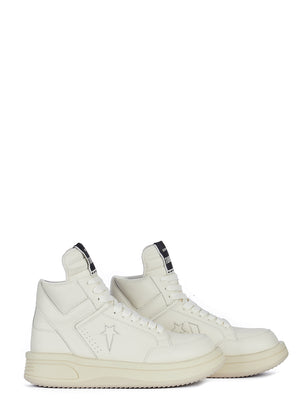 RICK OWENS DRKSHDW X CONVERSE - Leather Mid Turbowpn Sneaker