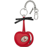 Red accessories, front view