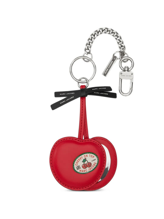 Red accessories, front view