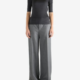 Grey tops, full body view